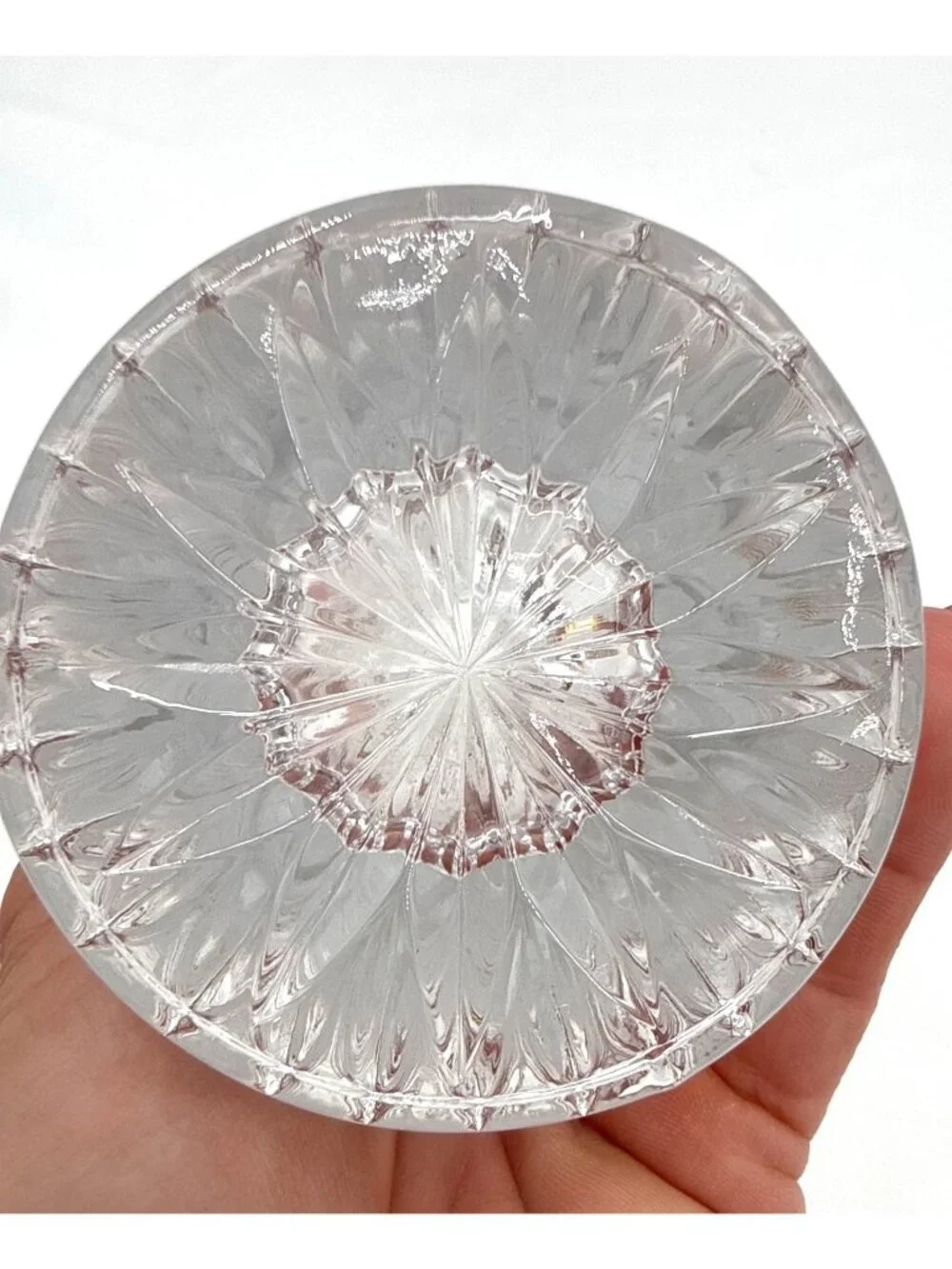 Anna Hutte Lead Crystal Vase 24% PbO Handcrafted Germany Victorian